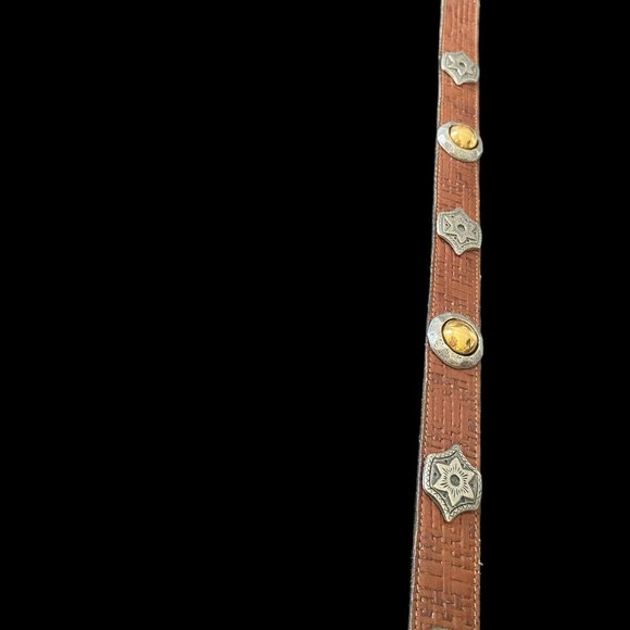 Western Style Studded Belt Size 43"L - Picture 3 of 4